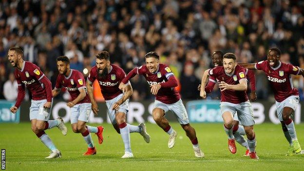 Aston Villa celebrate