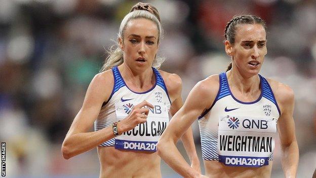 Laura Weightman and Eilish McColgan