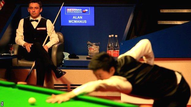 Alan McManus and Ding Junhui