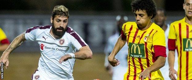 Hearts fought out a 0-0 draw in Malta last week