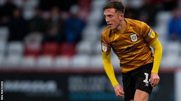 Oli Finney in action for Crewe Alexandra