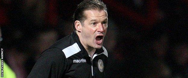 Newport County manager Graham Westley