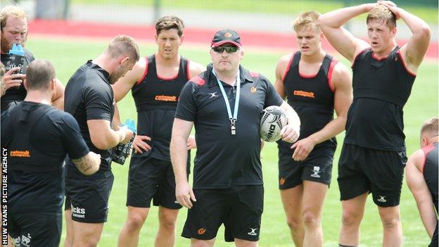 Dragons head coach Bernard Jackman