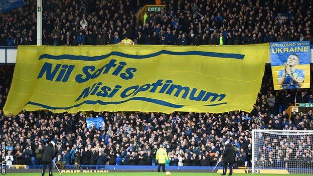 Fans at Goodison Park