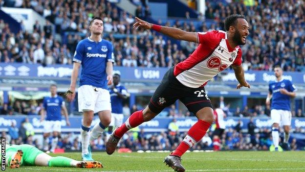 Nathan Redmond celebrates his goal