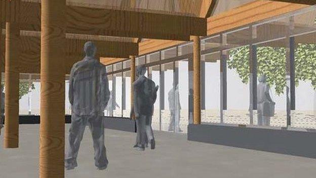 Seacourt Park and Ride proposed waiting area