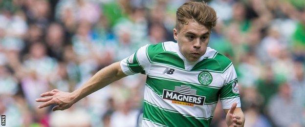 Celtic winger James Forrest