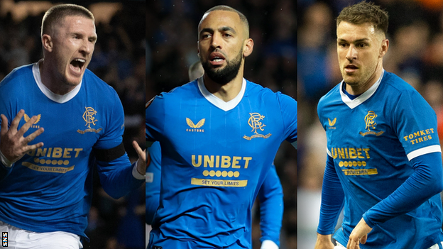 John Lundstram, Kemar Roofe and Aaron Ramsey