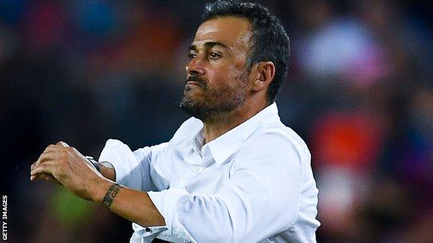 Barcelona coach Luis Enrique