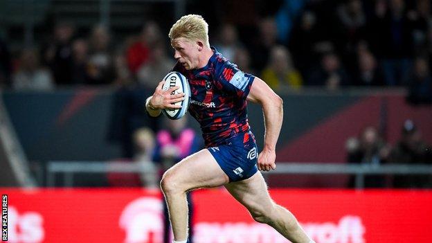 Toby Fricker scores for Bristol against Gloucester