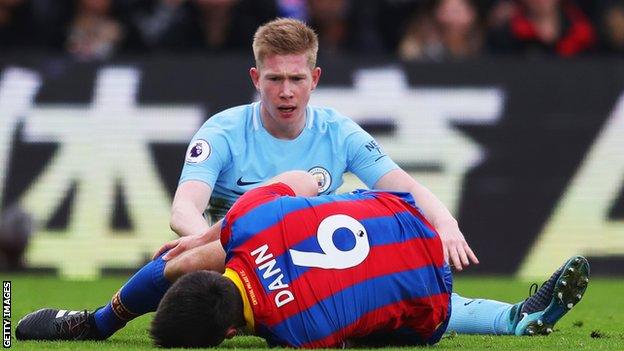 Scott Dann and Kevin de Bruyne