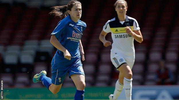 Karen Carney against Chelsea