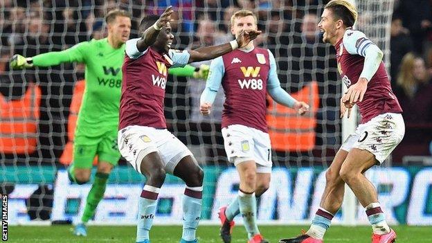 Aston Villa celebrate