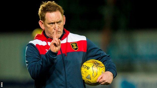 Livingston head coach David Hopkin