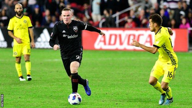 Wayne Rooney in action for DC United