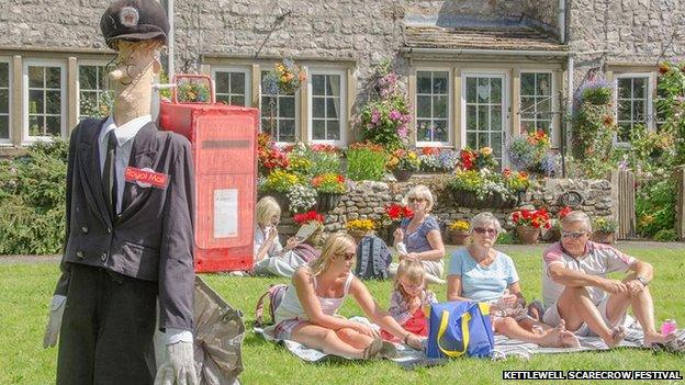 One of the displays at the 2015 scarecrow festival