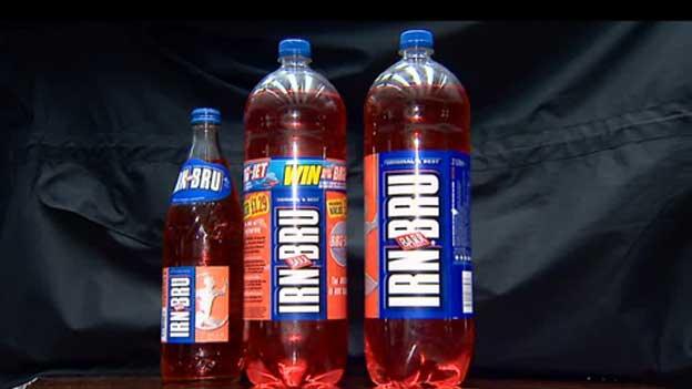 Glass Irn Bru bottles have become less common in recent years