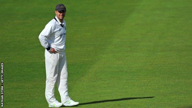 Jonathan Trott is coming towards the end of his career with Warwickshire, which began with the Capetown-born batsman's century on his Bears debut at Edgbaston against Sussex in May 2003