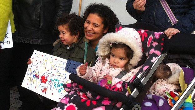 Children's Centres protest