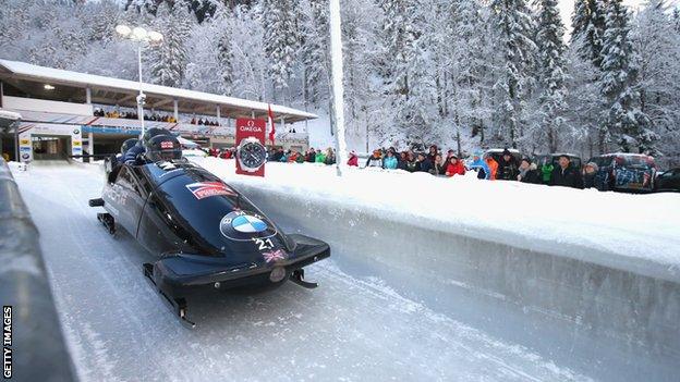 British bobsleigh pilot Brad Hall