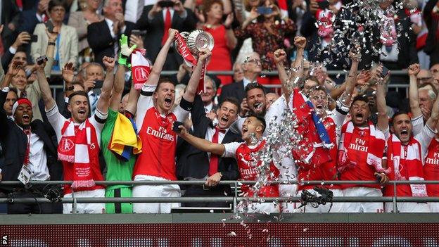 Arsenal win the FA Cup