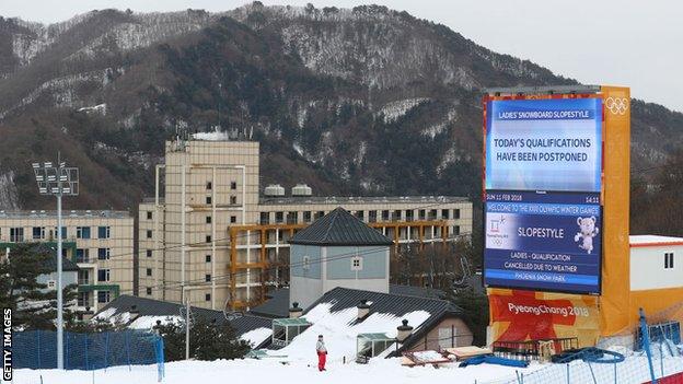 Women's slopestyle cancelled