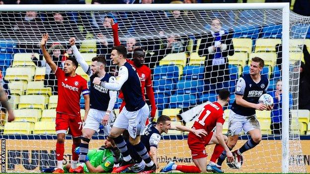 Millwall equalise against Bristol City