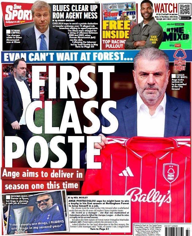 The back page of the Daily Star