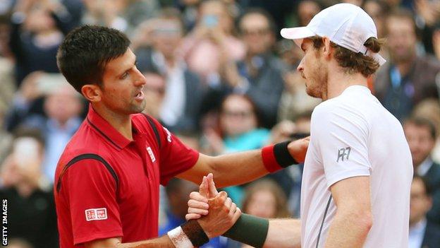 Novak Djokovic and Andy Murray