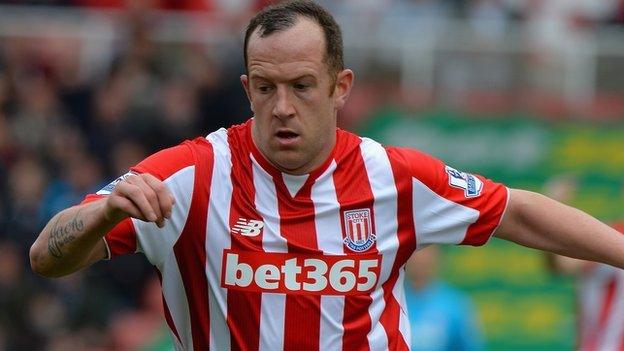 Stoke City midfielder Charlie Adam