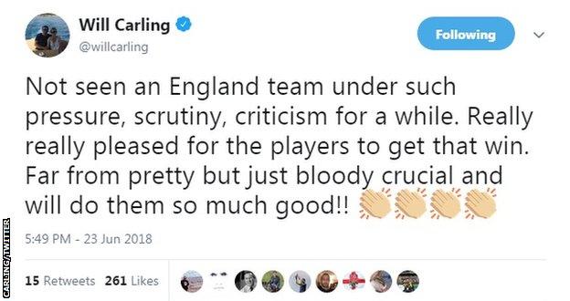 Will Carling tweet