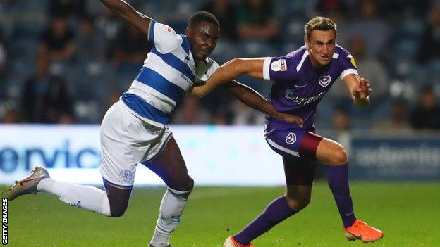 Brandon Haunstrup, right, joins former Portsmouth team-mate Nicke Kabamba at Rugby Park