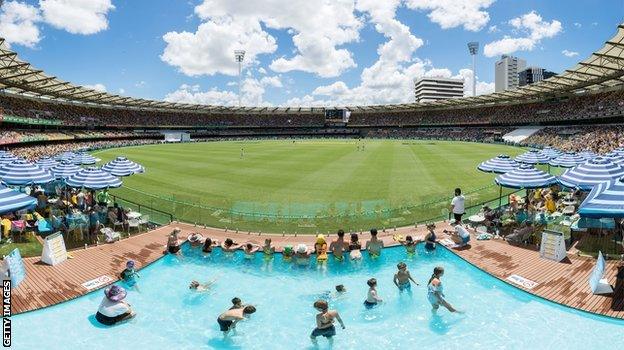 The pool at the Gabba