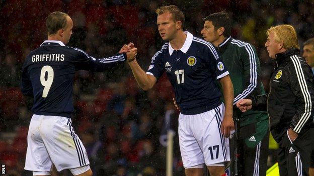 Leigh Griffiths (left) and Jordan Rhodes