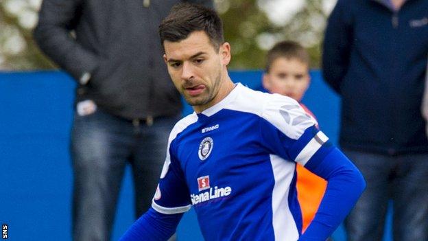 Steven Bell in action for Stranraer