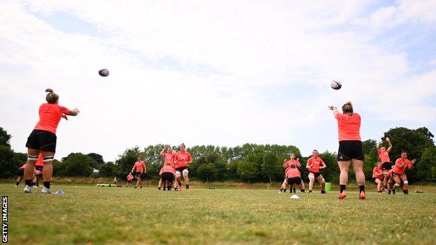 England women training