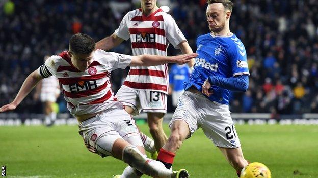 Captaining the team to victory at Ibrox last season was a highlight of Aaron McGowan's Hamilton spell