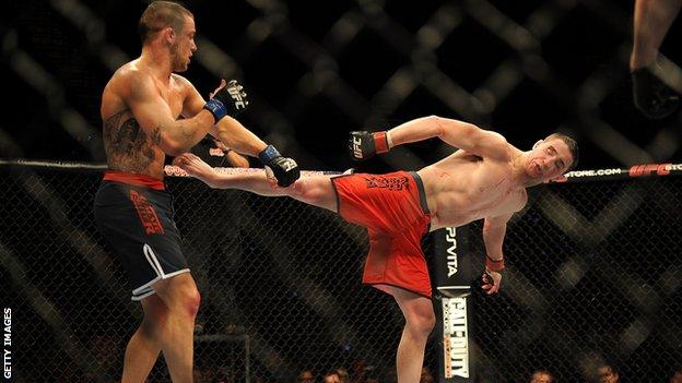 Brendan Loughnane fighting on The Ultimate Fighter