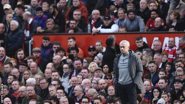 Jose Mourinho at Old Trafford