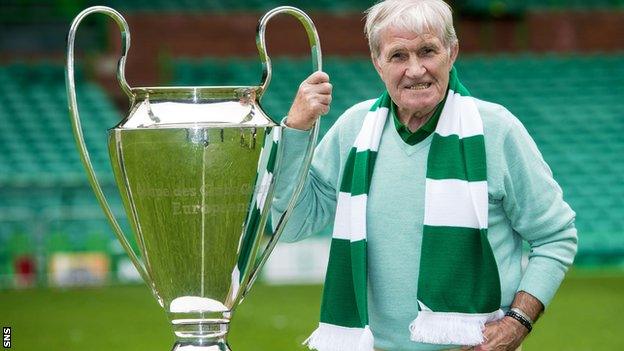 European Cup winner Bertie Auld, 83, remains a hugely popular figure among Celtic fans