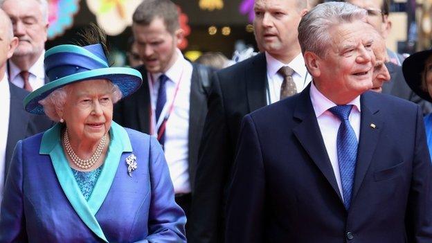 The Queen with German President Joachim Gauck