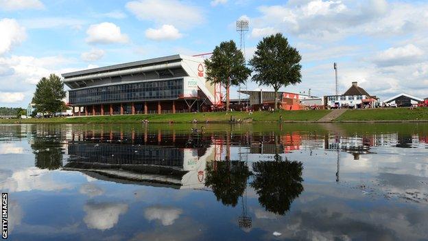 The City Ground, home of Nottingham Forest Football Club