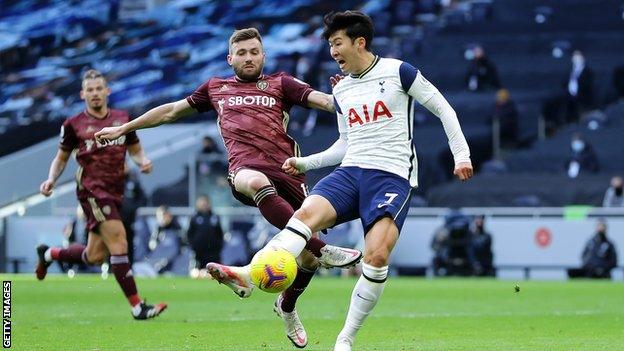 Son Heung-min scores