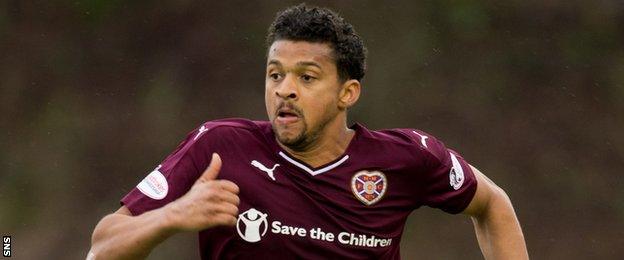 Hearts striker Osman Sow