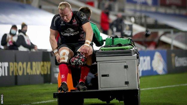 Luke Marshall was injured in November 2020 against Scarlets