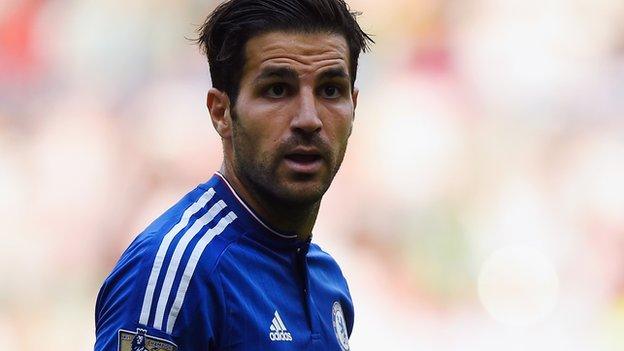 Chelsea midfielder Cesc Fabregas