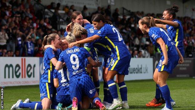 Chelsea players celebrate