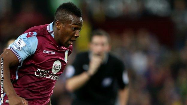 Aston Villa's Adama Traore