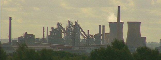 Scunthorpe steel plant