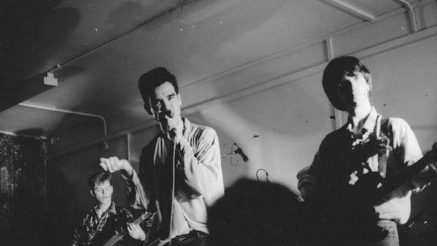 The Smiths performing in the 1980s